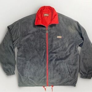 Vintage American Reversible Jacket Men’s 2XL Red Shell Navy Fleece Lined